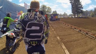 GoPro HD Ryan Villopoto Full Moto 2  Washougal MX Lucas Oil Pro Motocross Championship 2013 [upl. by Aihsa]