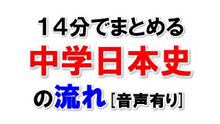 中学高校入試 14分でまとめる日本史の流れ音声有り [upl. by Tudela]