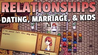 Stardew Valley How to Date Get Married amp Have Children [upl. by Euginomod14]