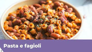 PASTA E FAGIOLI Ricetta classica [upl. by Nathanoj]