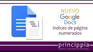 NUEVO en Google Indices de página numerados [upl. by Aix259]