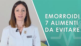 7 alimenti da evitare EMORROIDI [upl. by Junna]