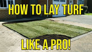 HOW TO LAY TURF BEGINNERS DIY GUIDE [upl. by Bernadine]