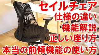 【販売歴12年】プロがセイルチェアSAYL Chairの仕様の違いや調整方法に正しい座り方を徹底解説 [upl. by Lednik789]