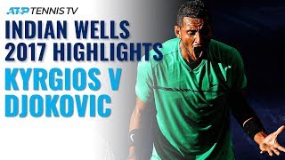 Extended Highlights When Kyrgios Shocked Djokovic  Indian Wells 2017 [upl. by Acila]