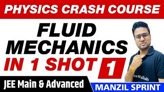 FLUID MECHANICS in One Shot  Full Chapter Revision Part 1  Class 11  JEE Main [upl. by Heda947]