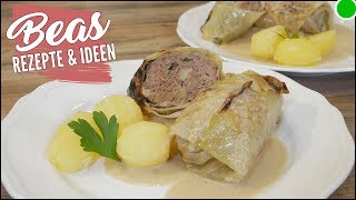 Kohlrouladen Rezept  Krautwickel kochen [upl. by Metts161]