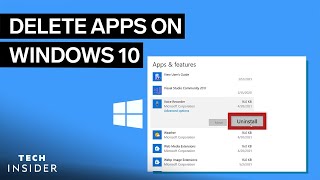 How To Delete Apps On Windows 10 [upl. by Ahsita]