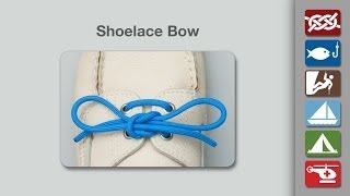 Shoelace Bow Knot  How to Tie Shoelaces Bow Knot [upl. by Eenwat]