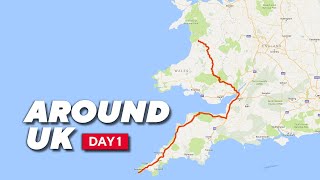 Around UK Motorcycle Ride Day 1 340 miles  South West to Mid Wales [upl. by Atinev791]