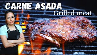 How to make CARNE ASADA  HOMEMADE carne asada tacos  Villa cocina [upl. by Inman521]