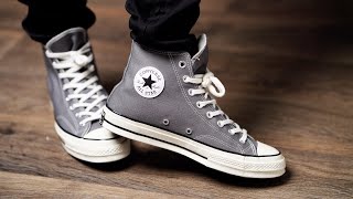 CONVERSE CHUCK 70 REVIEW  ON FEET GREYIVORYSAIL [upl. by Aem]