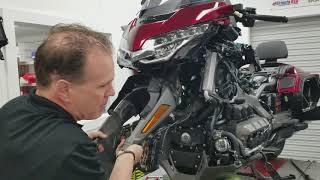 Traxxion Dynamics Shock Install Part 3  2018 Honda Gold Wing [upl. by Tamarah599]