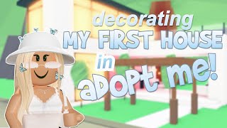 decorating my FIRST HOUSE in adopt me big yikes [upl. by Suriaj803]