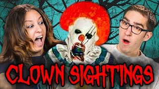 Top 10 Scariest Clown Sightings [upl. by Enaed]