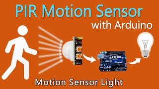 How to use PIR Motion Sensor with Arduino  Motion sensor light [upl. by Eiramaliehs766]