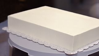 How to Frost a Half Sheet Cake [upl. by Anerev]