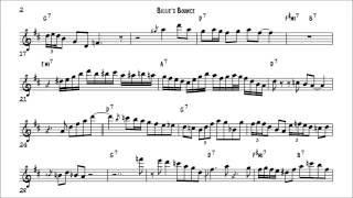 Charlie Parker Billies Bounce Solo Transcription [upl. by Hajan]