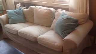 IKEA EKTORP Sofa Couch Tygelsjö beige Customer Product Review Video [upl. by Chapland]