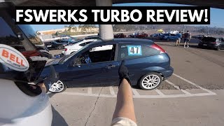 FSWERKS Turbo Ford Focus Zetec  Autocross Review [upl. by Ahsetra304]