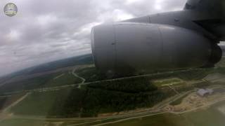 RARE Ilyushin IL76 Passenger View during Takeoff AirClips [upl. by Komara]