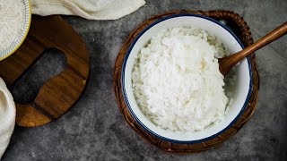 How to Make Sticky Rice Using Regular Rice [upl. by Latihs]