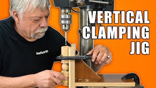 Vertical Clamping Jig  Drill Press Jig [upl. by Ihcehcu]