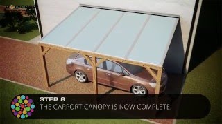 Carport canopy installation guide with structured polycarbonate [upl. by Sall295]