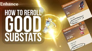 How to reroll good substats on artifacts  Genshin Impact [upl. by Llywellyn]