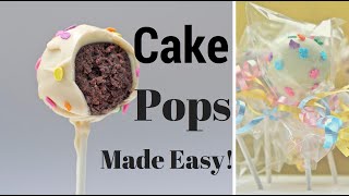 How To Make CAKE POPS  Easy Cake Pops Tutorial [upl. by Aronael406]