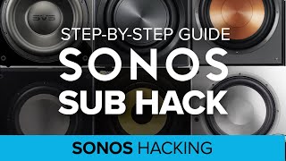 Sonos sub hack DIY Howto wiring guide to add any powered subwoofer to Sonos with Ikea Symonisk [upl. by Kerad]