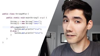 Java String Comparison Tutorial Equals vs  in Java [upl. by Gibbon778]