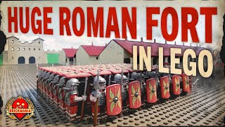 Roman Fortress Flythrough  Lego MOC Animation [upl. by Maram]