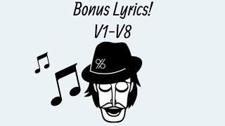 Incredibox  Bonus Lyrics [upl. by Milicent]