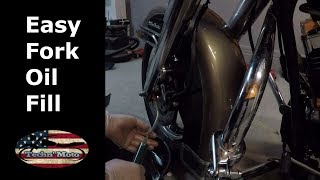 Fork Oil Change Super Easy Method Anyone Can Do It Techn Moto [upl. by Kaela]