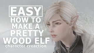 SKYRIM RACEMENU  HOW TO MAKE A PRETTY ELF  MODDED EDITION [upl. by Camarata]