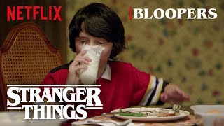 Stranger Things Season 1 Bloopers  Netflix [upl. by Asimaj76]