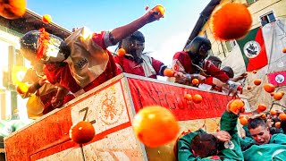 BATTLE OF THE ORANGES 2019  Battaglia delle Arance  Carnevale Ivrea [upl. by Amairam955]