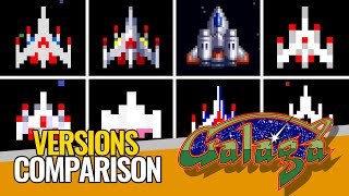 GALAGA 🚀 VERSIONS Comparison ▶ EVOLUTION through its PORTS [upl. by Farman]