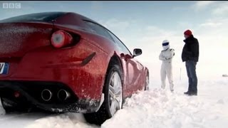 Ferrari FF Vs Bentley Continental V8 on Ice  Top Gear  Series 18  BBC [upl. by Sabah]