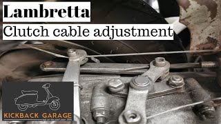 lambretta clutch cable adjustment for dummies [upl. by Shelba]