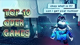 Roblox Top 10 Oder Games [upl. by Zanze147]