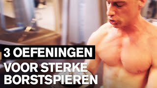 BORST WORKOUT 3 basisoefeningen voor sterke borstspieren [upl. by Finstad859]