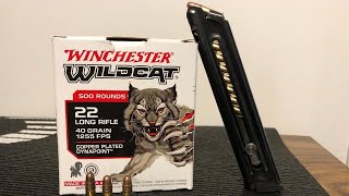 New Winchester Wildcat 22lr Ammo Review [upl. by Ambrosi]