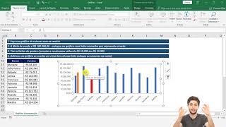 Como fazer gráfico de coluna no Excel  Passo a Passo completo [upl. by Zacarias]