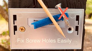 Fix Holes Too Big For Screw [upl. by Charo]