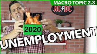 Unemployment Macro Topic 23 [upl. by Siroval]