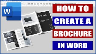 How to Design a Brochure in Word  Microsoft Word Tutorials [upl. by Kippar]