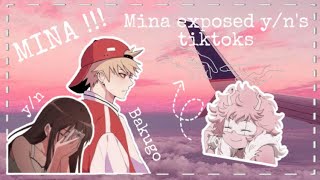 BNHA text  Mina exposing yn’s tiktoks  Bakugo x Yn   1  8 [upl. by Llabmik622]