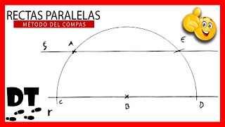 💯📐 Como trazar rectas PARALELAS con regla y compás  Dibujo técnico PASO a PASO Éxito garantizado [upl. by Terryl719]